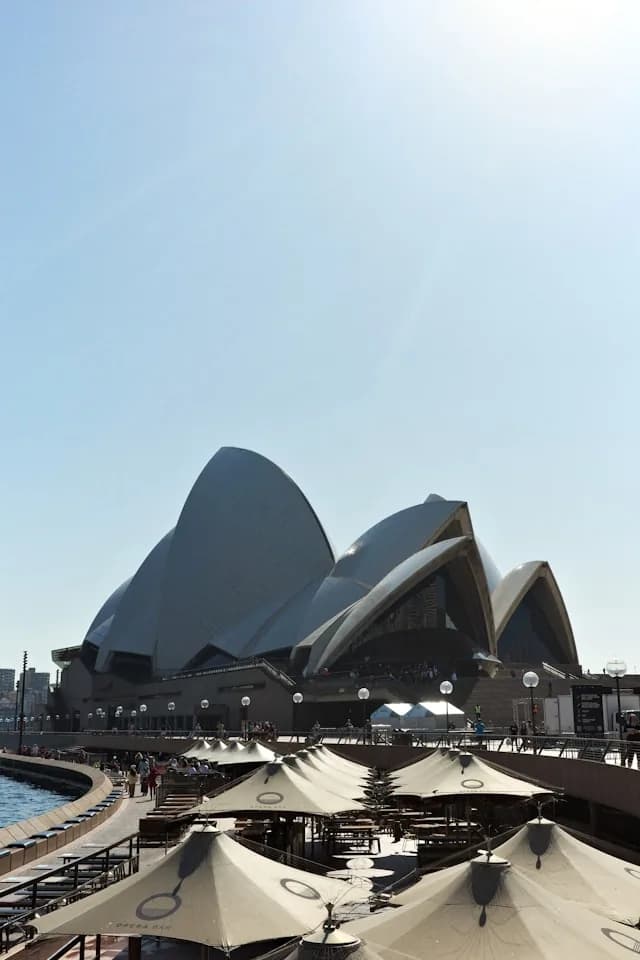 Cena frente de la Ópera de Sydney